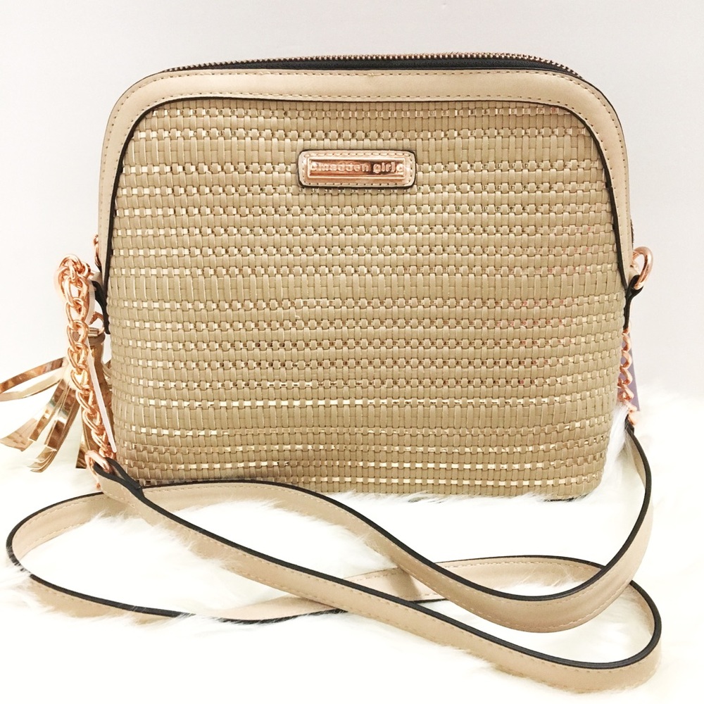 Rose Gold Crossbody Handbag.